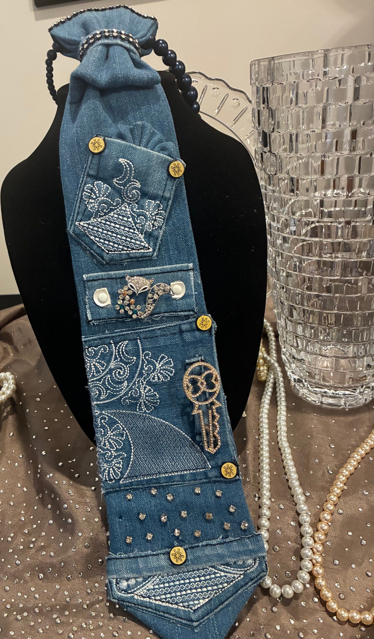 Signature Denim tie