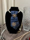 Signature denim tie