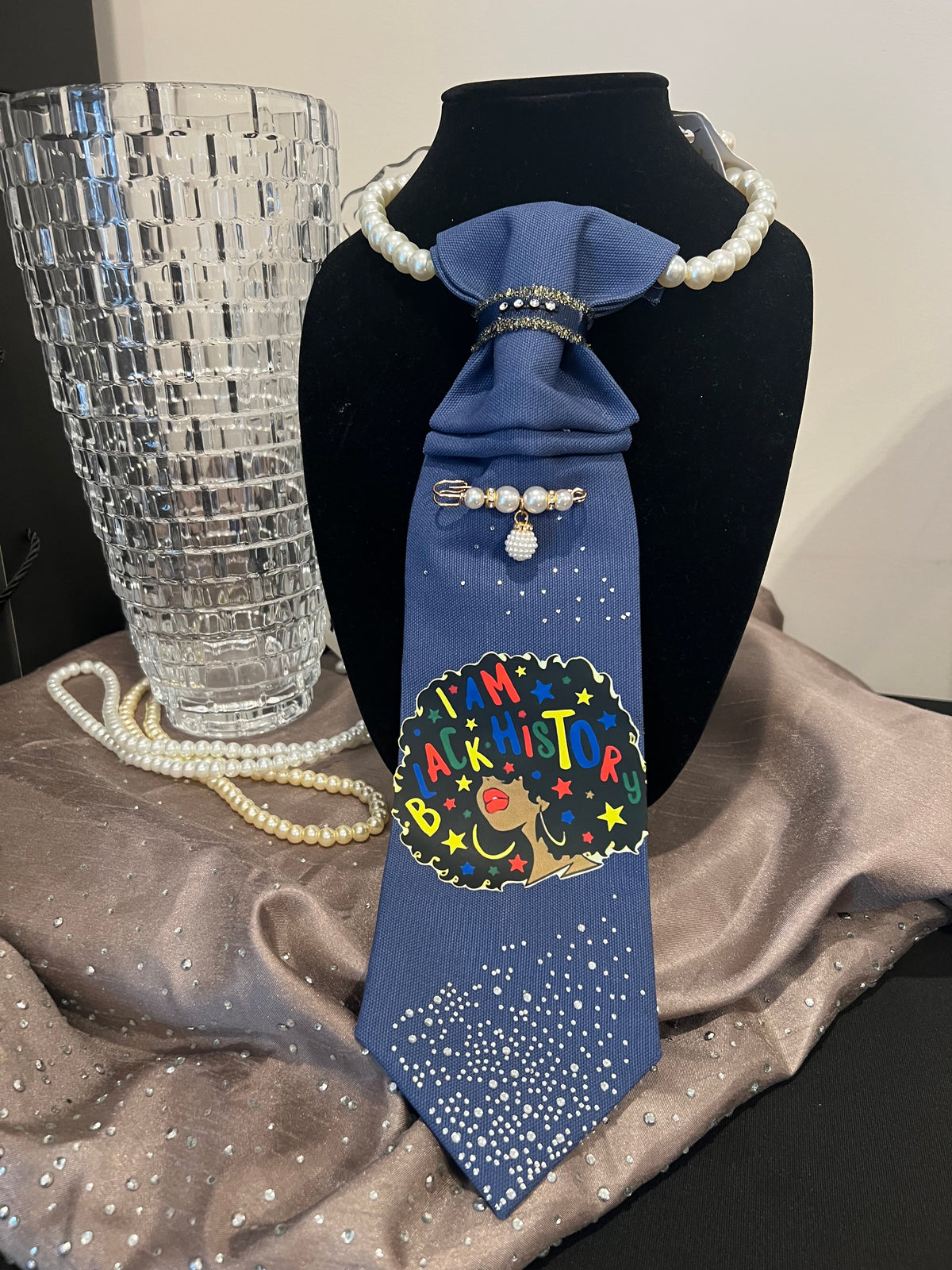The Signature denim tie