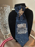 The denim Inspirational theme tie